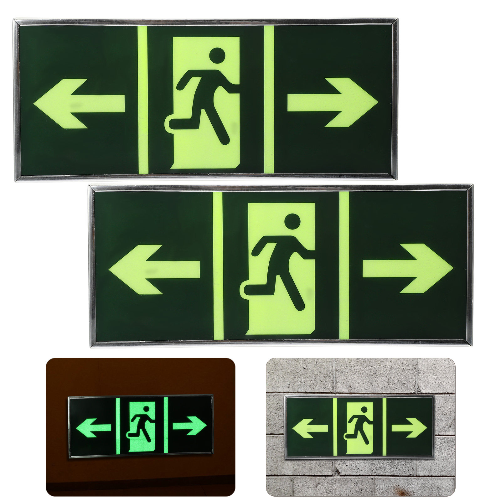 2Pcs Luminous Emergency Exit S - Emergency Exit Sign 리뷰 및 가격