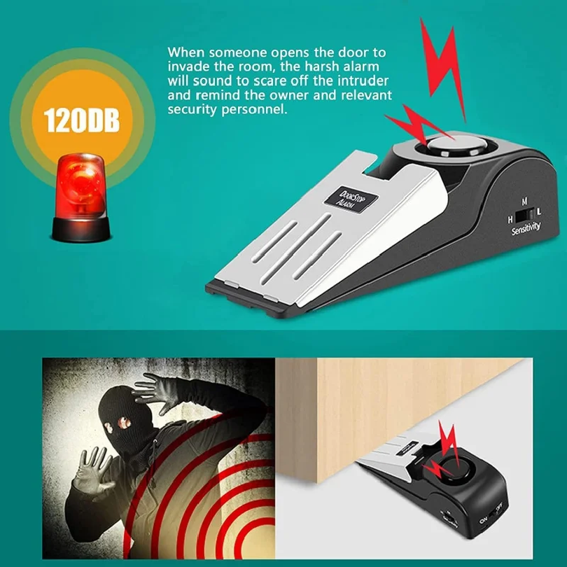 120db Wireless Door Stop Stopp - Door Stop Alarm 리뷰 및 가격