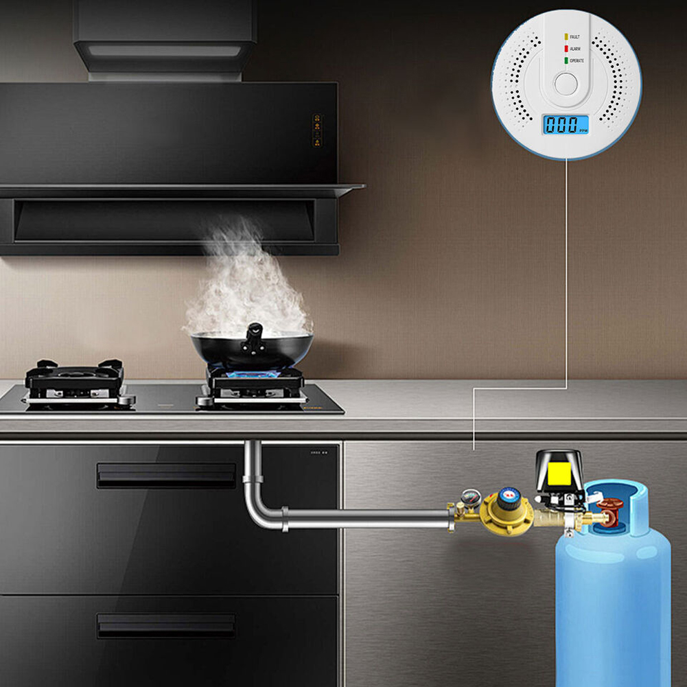 Digital Carbon Monoxide Detect - Smoke Detector Interconnected 리뷰 및 가격