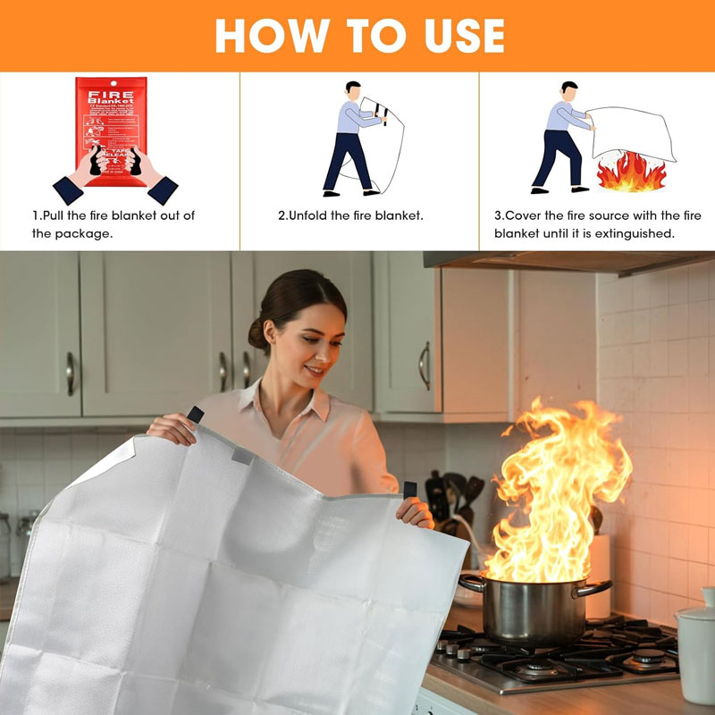 Fiberglass Flame Retardant Sup - Fire Blanket Kitchen 리뷰 및 가격