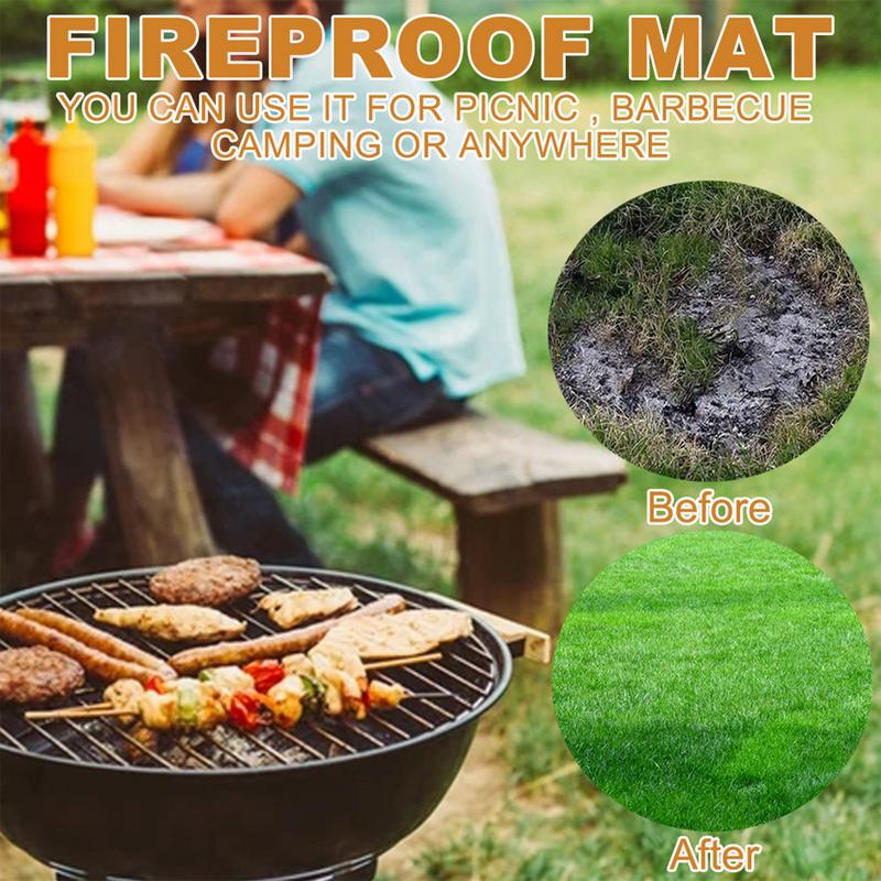 Under Grill Mat Fireplace Fire - Fire Blanket Kitchen 리뷰 및 가격