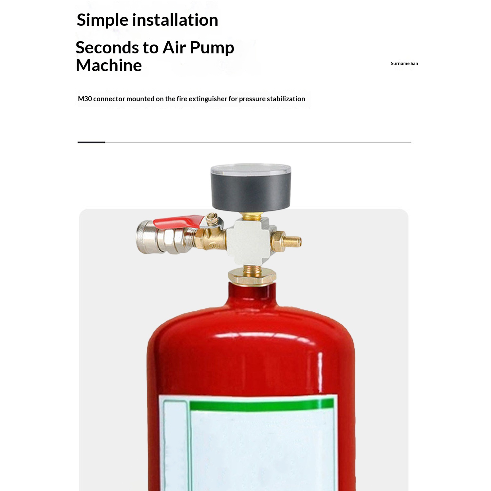 Small Air Tank Pressures Adapt - Fire Extinguisher Small 리뷰 및 가격