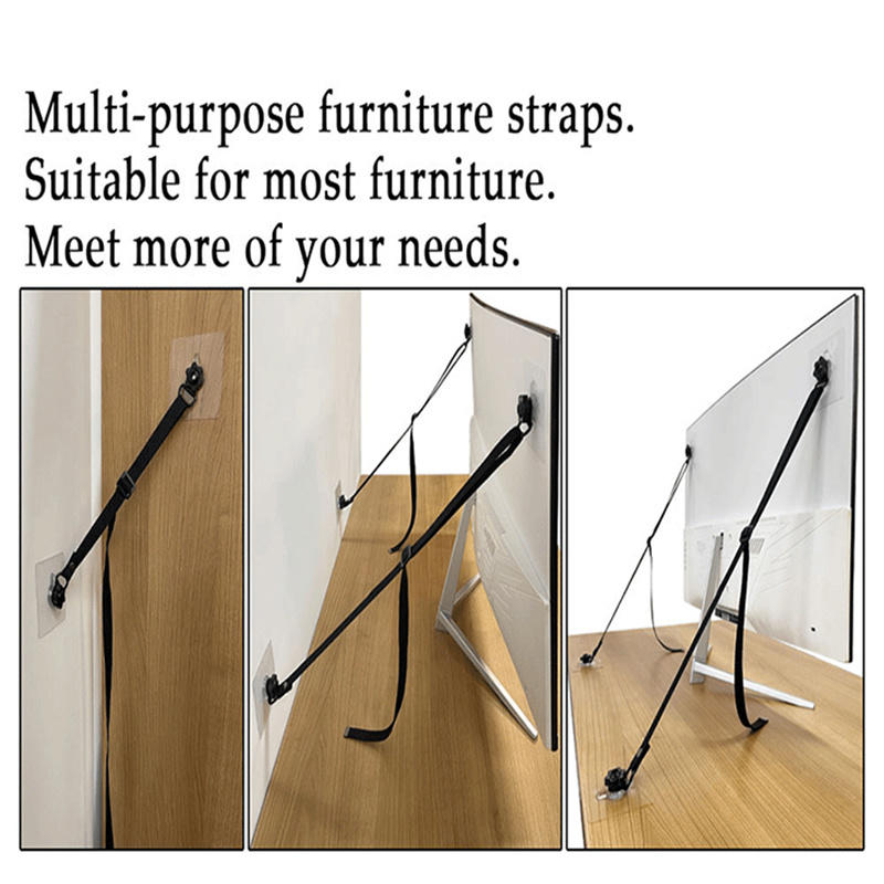 No Drill Adhesive Furniture An - Earthquake Anchor Strap 리뷰 및 가격