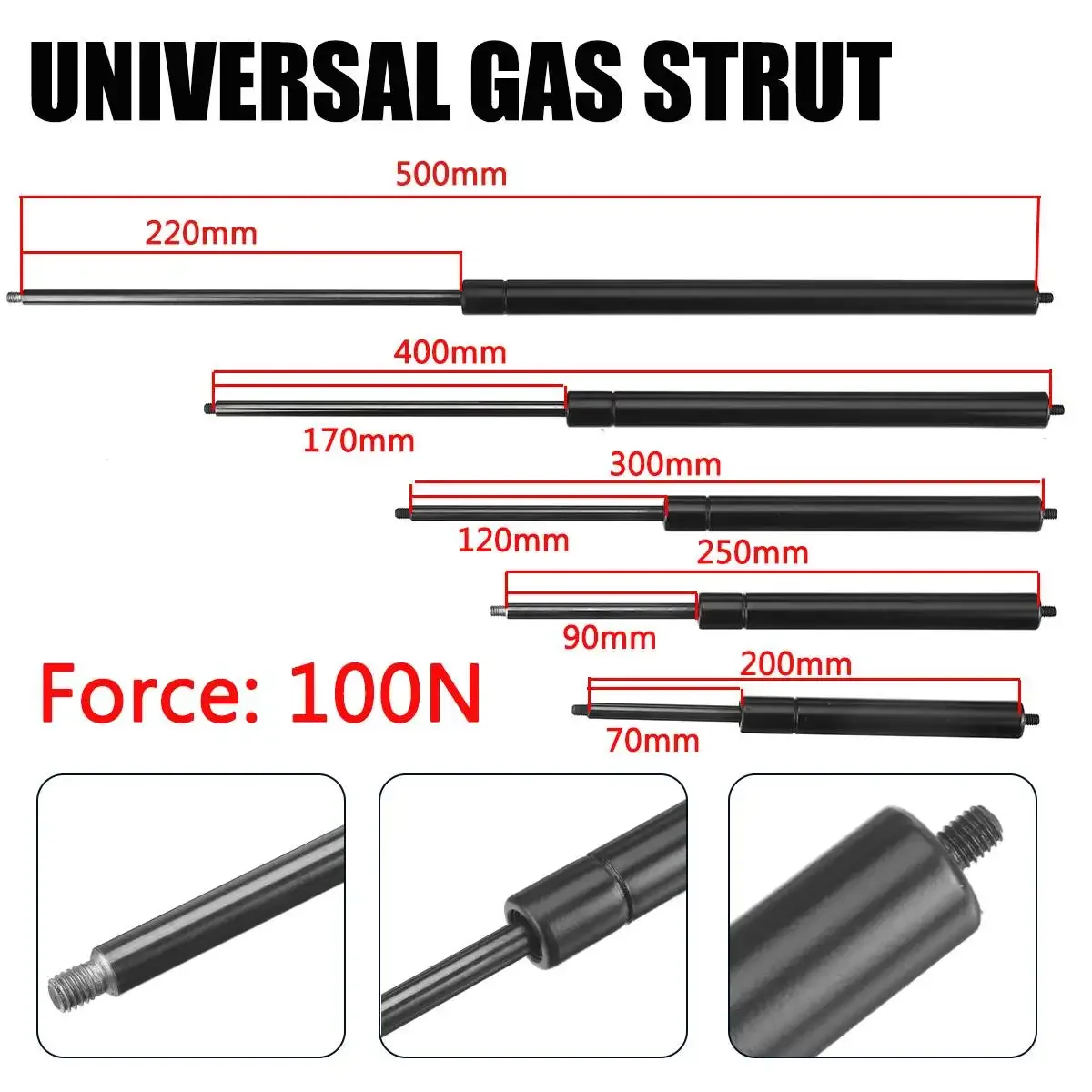 2pcs 200-500mm 100N 8mm Car Ga - Window Lock Bar 리뷰 및 가격