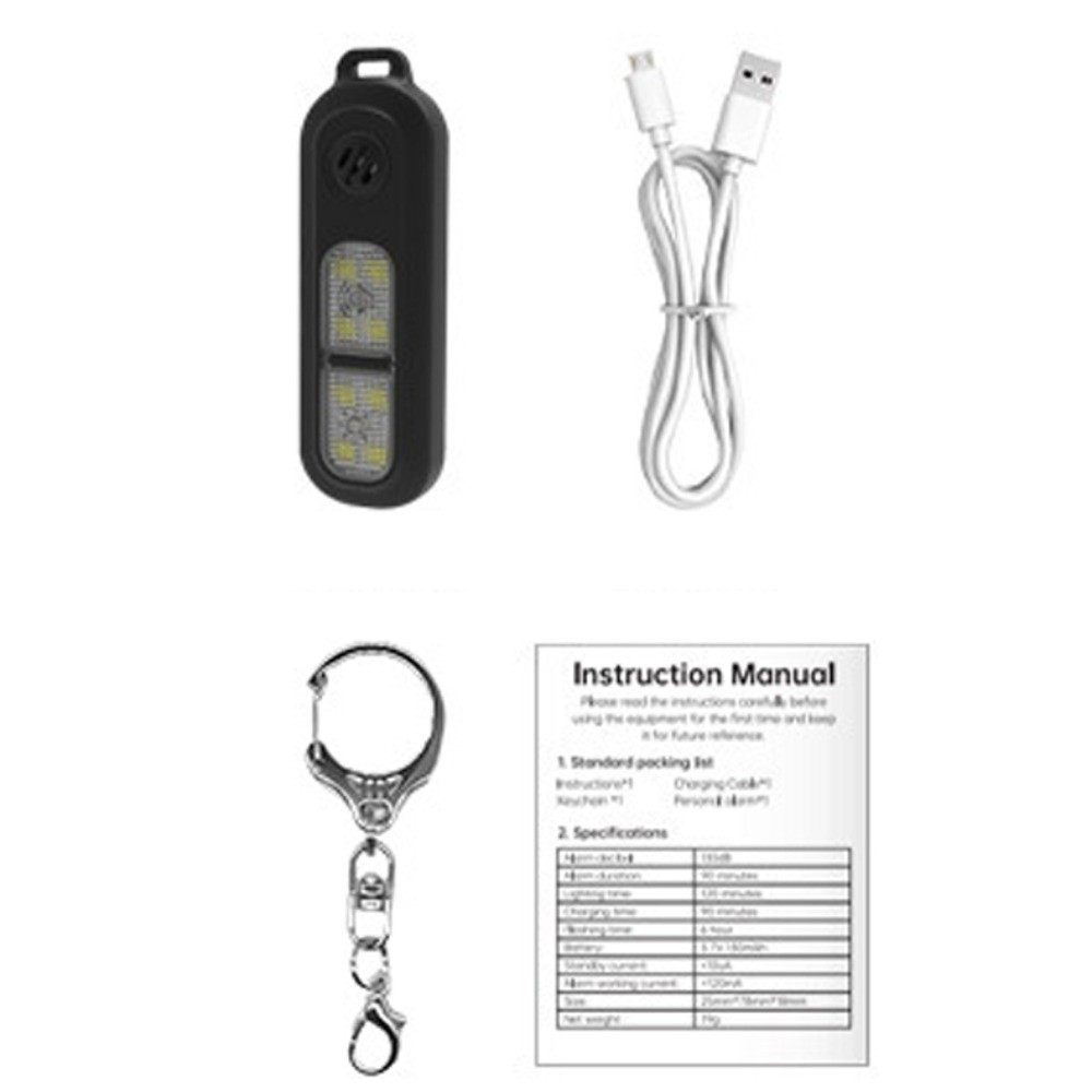 130dB Night Running Safety War - Personal Alarm Keychain 리뷰 및 가격