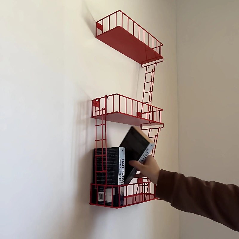 Fire Escape Wall Shelf, 3-Tier - Fire Escape Ladder 리뷰 및 가격