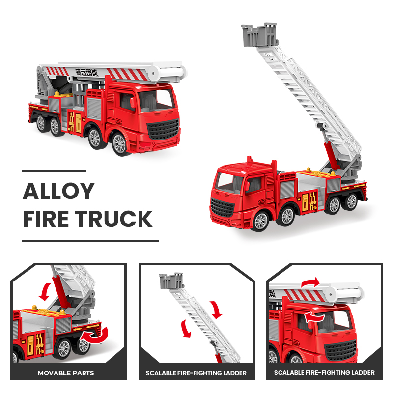 1:55 Diecast Fire Truck Model  - Fire Escape Ladder 리뷰 및 가격
