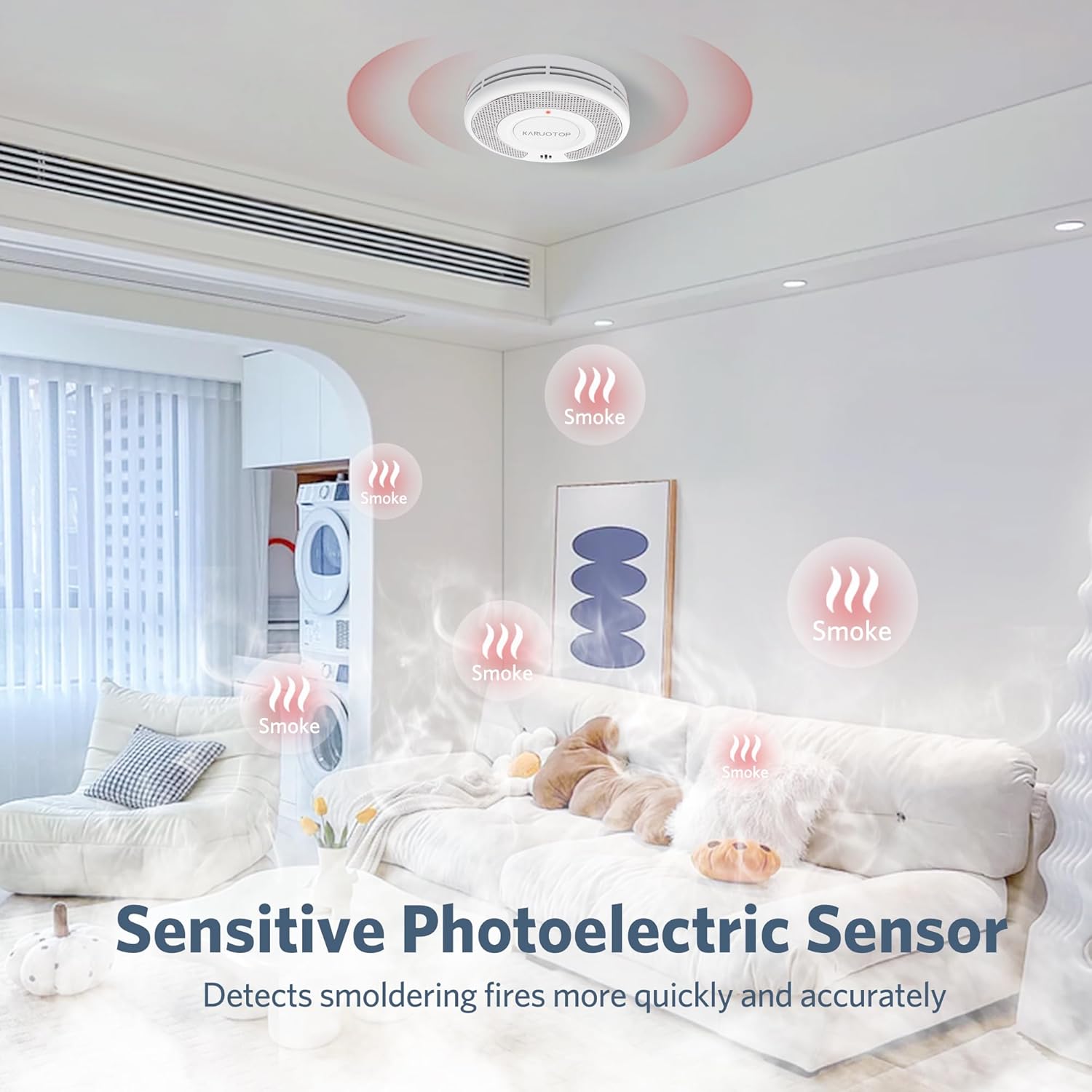 Wireless Interlinked(433MHz)+T - Smoke Detector Interconnected 리뷰 및 가격