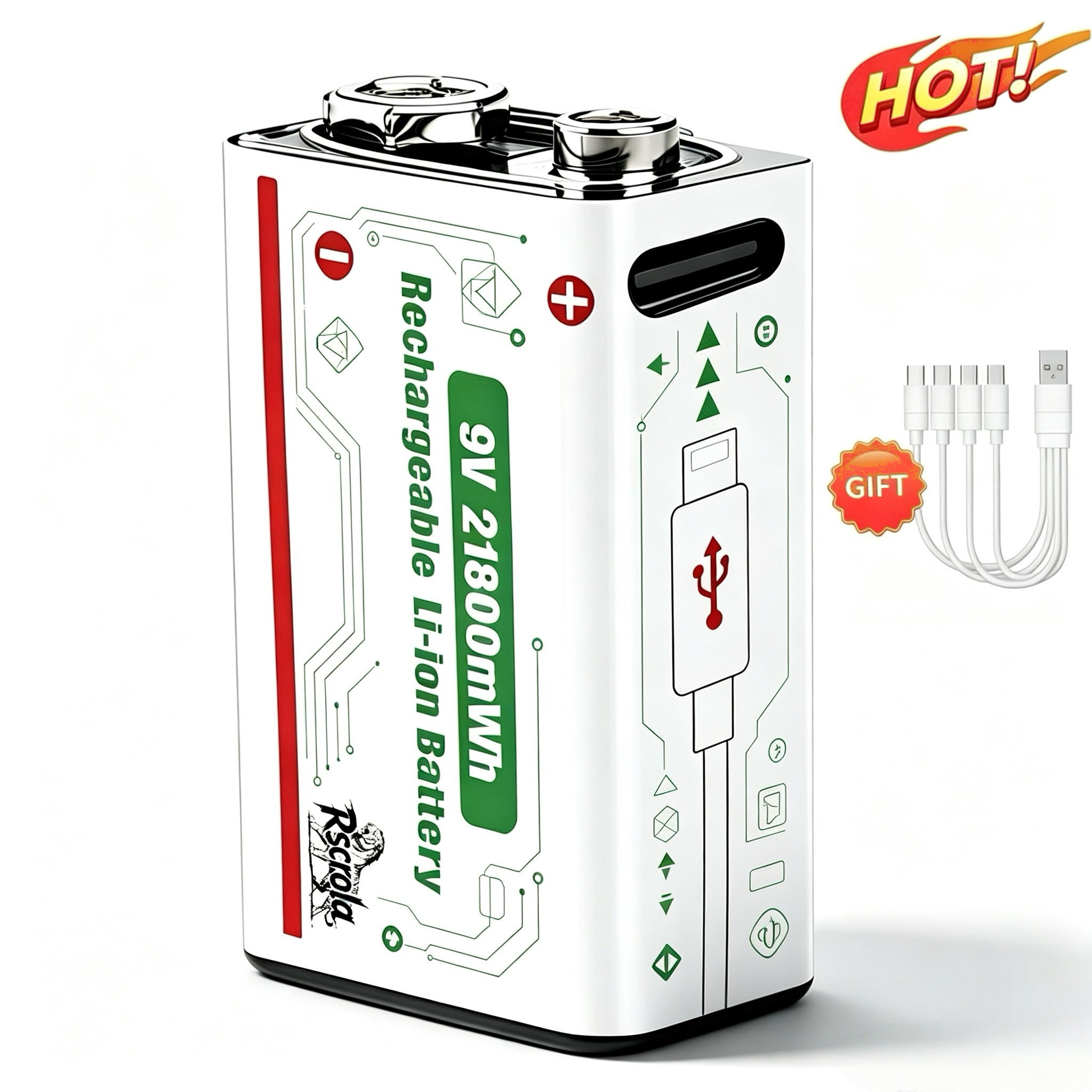 9V 21800mWh Rechargeable Lithi - Smoke Detector Interconnected 리뷰 및 가격