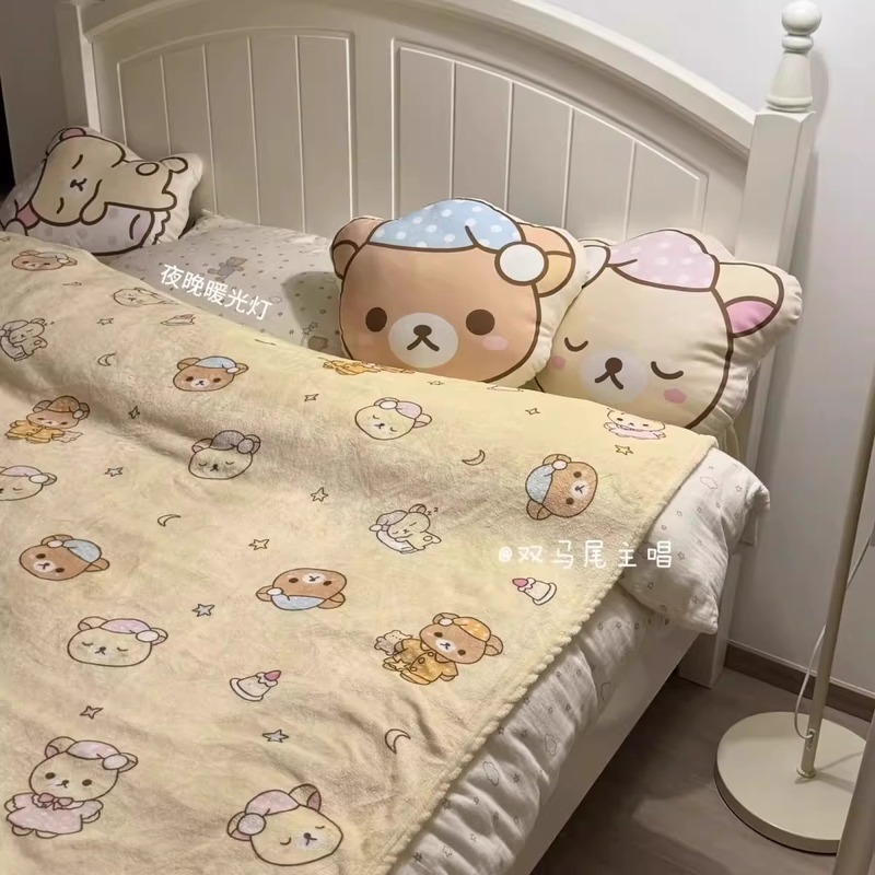 Cartoon Rilakkuma Flannel Thro - Fire Blanket Kitchen 리뷰 및 가격