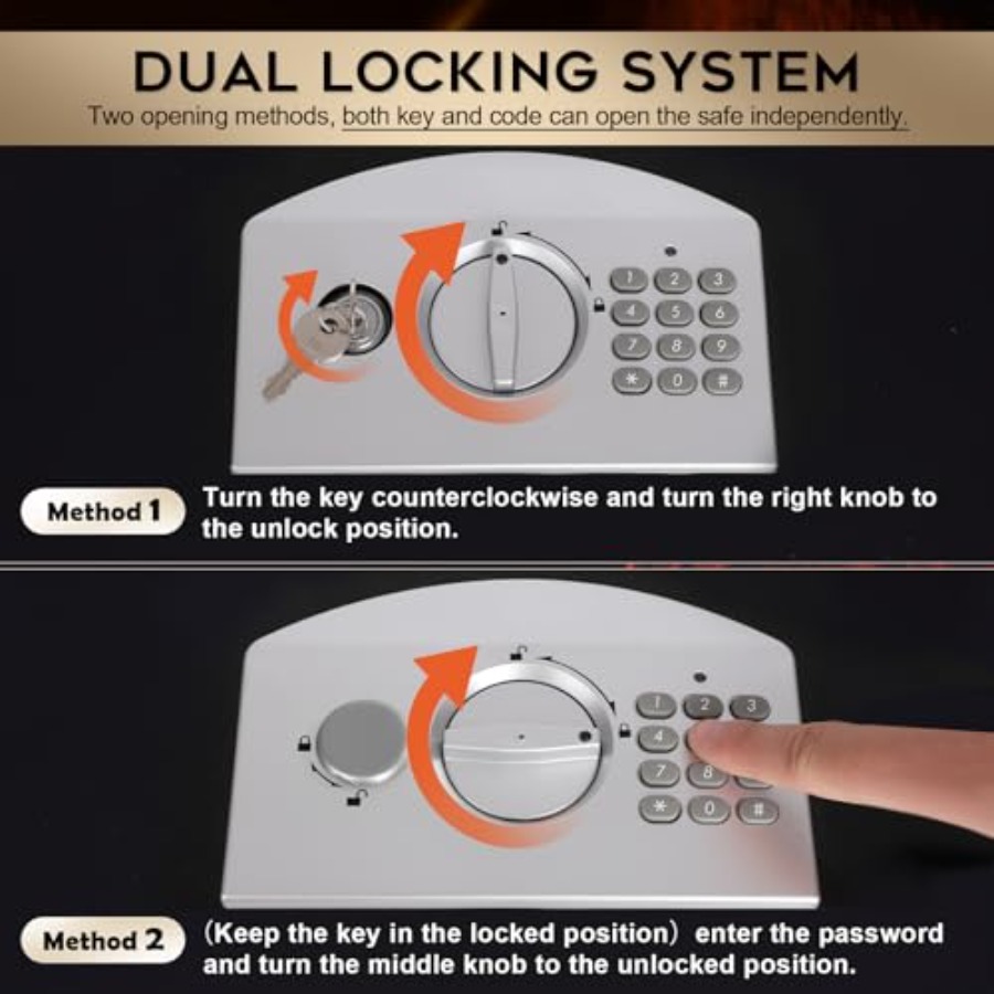 Portable Metal Safe Box with D - Fire Safe Document 리뷰 및 가격