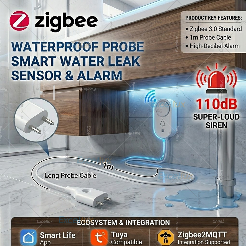 Smart Water Leak Sensor ZigBee - Water Alarm Sensor 리뷰 및 가격