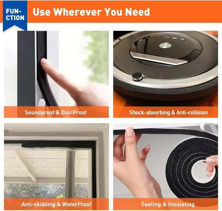 16pcs Resilience Seal Tape Sel - Window Lock Bar 리뷰 및 가격
