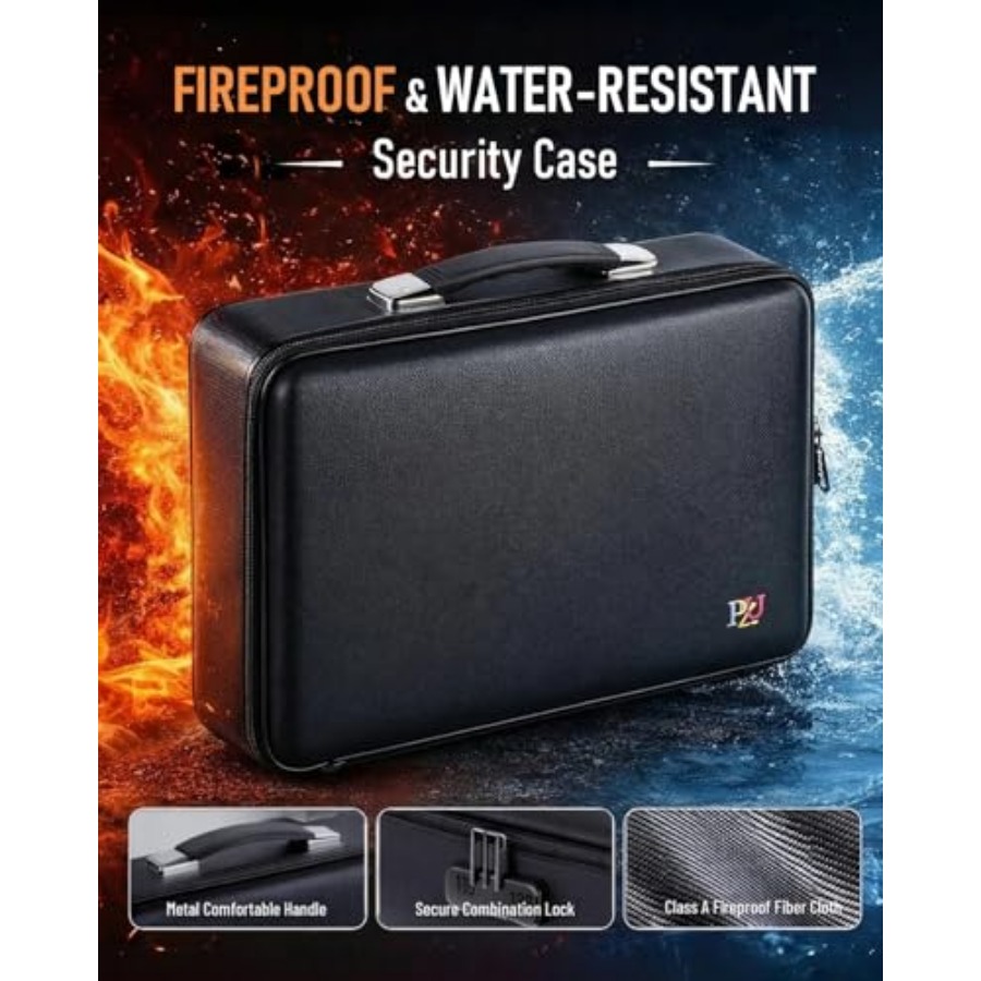 Fireproof Document Box - Hard- - Fire Safe Document 리뷰 및 가격