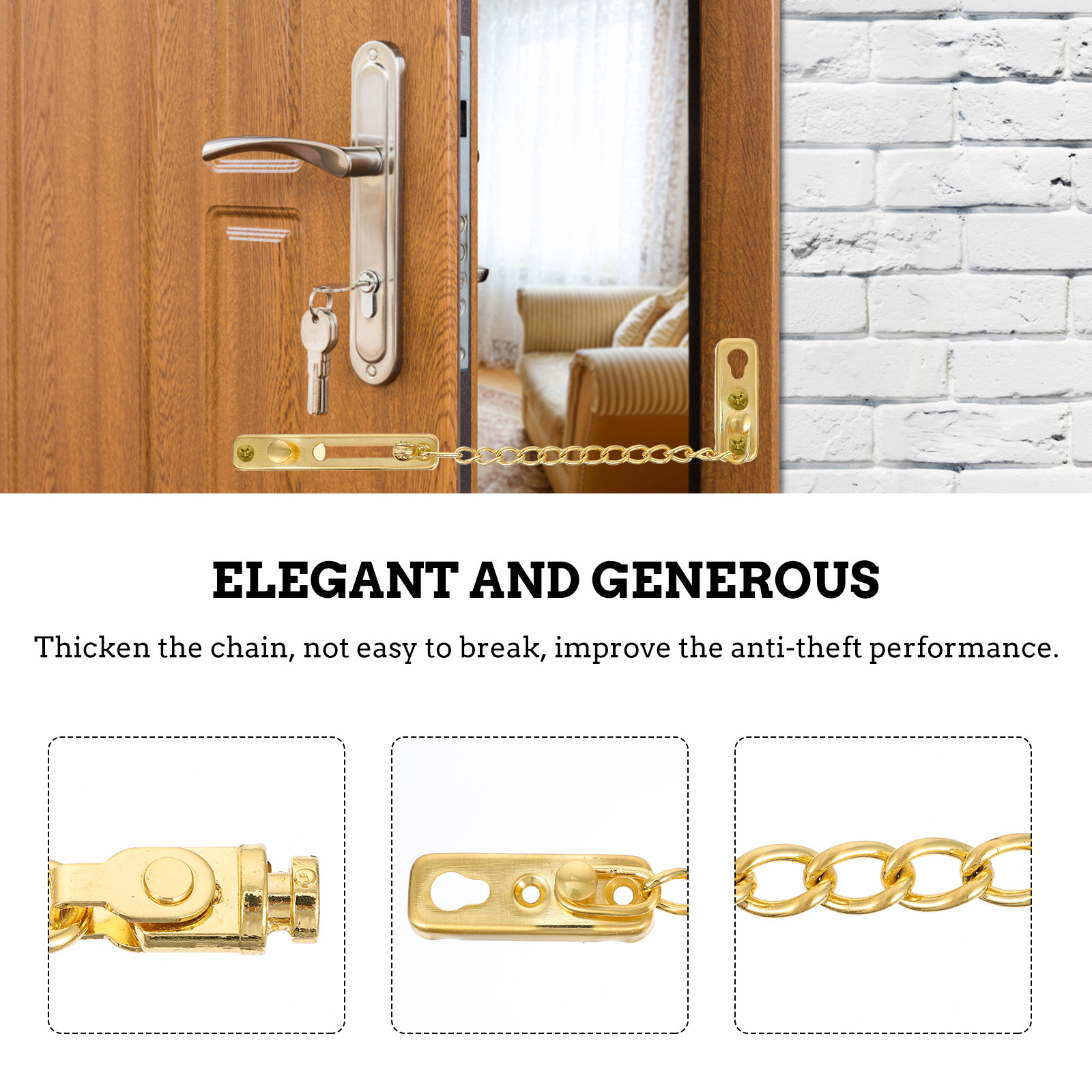 1Set Premium Stainless Steel D - Security Chain Door 리뷰 및 가격