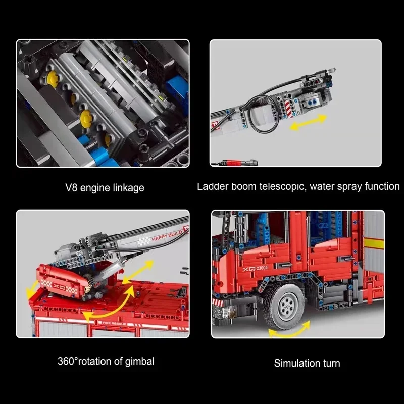 YC-23004 5133Pcs APP Car Model - Fire Escape Ladder 리뷰 및 가격