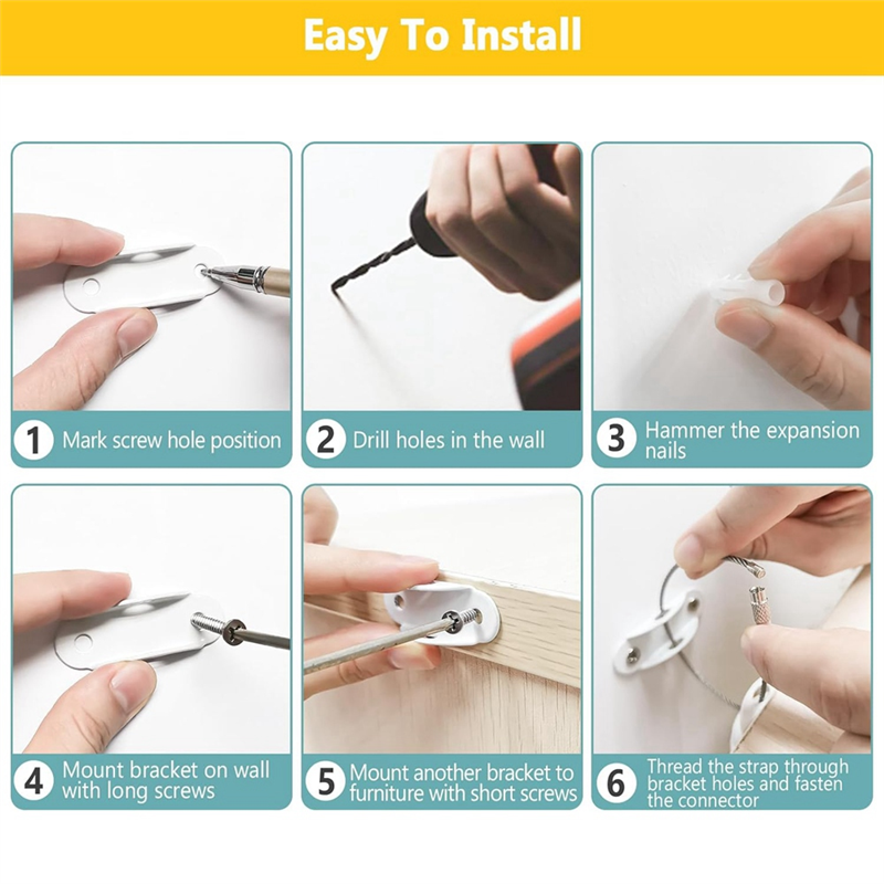 Furniture Anchors For Baby Pro - Earthquake Anchor Strap 리뷰 및 가격